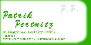 patrik pertnitz business card